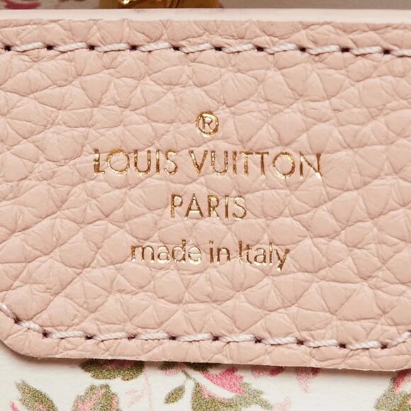 Louis Vuitton Blush Taurillon Leather Capucines Blooms MM Bag - Picture 7 of 12